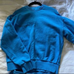 Pangaia sea blue sweater